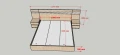 Giường ngủ gỗ MDF có ốp vách đầu giường kèm 2 tab 1