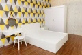 Giường ngủ màu trắng gỗ MDF 1