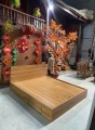 Giường ngủ gỗ MDF có 2 ngăn kéo màu vân gỗ ( gn02 ) 2